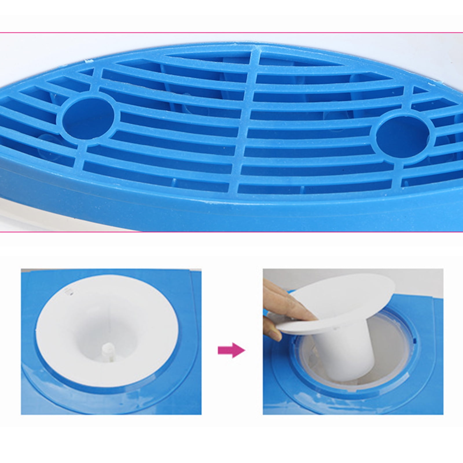 110V Top Loading Hot Cold Water Dispenser Countertop Electric 5 Gallon 8-15℃ Water Cooler Home Office