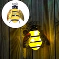 thumbnail image 4 of Lovoski 2 luces solares impermeables para exteriores con diseño de abejas para decoración de patio, bodas y fiestas Amarillo verde, 4 of 9