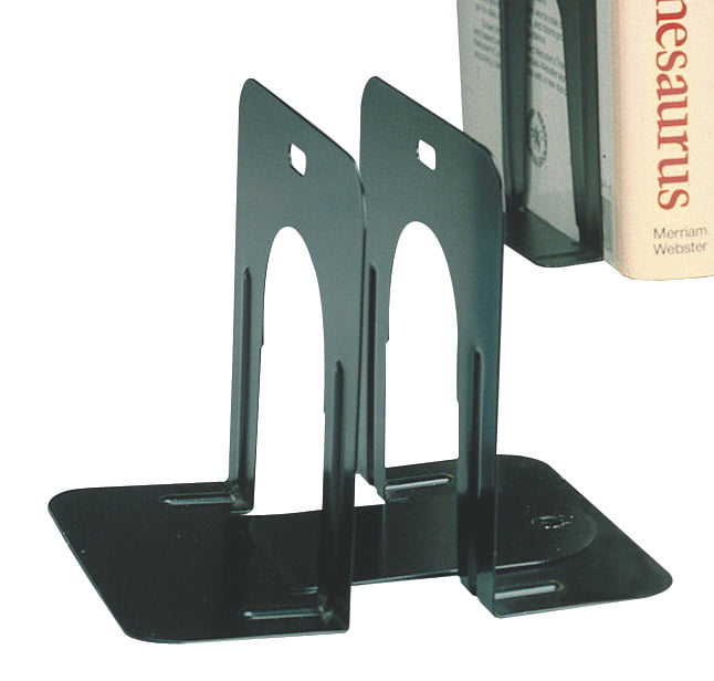Office Products Bookends 4.69 x 5 x 5.25 Inches 5 Inch Backs Black ...
