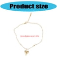 thumbnail image 2 of Sophisticated Gold Anklet Adorned With Heart Crystal Elegant Foot Chain Suitable For Parties And Romance Dates, 2 of 9