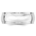 thumbnail image 2 of Primal Gold 10 Karat White Gold 8mm Half Round with Edge Wedding Band, 2 of 5
