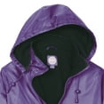 thumbnail image 3 of totes Womens Rain Jacket with Hood Rain Coat for Women Waterproof Womens Coats, Plum, Large, 3 of 7