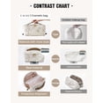 thumbnail image 4 of Bolsa de maquillaje EACHY Travel de gran capacidad impermeable F-Beige, 4 of 8