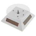 thumbnail image 1 of LOVIVER Deluxe Jewelry Phone Display Turntable Rotating Stand, Solar Powered, White White(white light), 1 of 8
