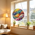 thumbnail image 5 of Acrylic Suncatcher Puzzle, Colorful Vintage Fish Stained Glass Window Hanging Panel, 8 Inch Home Decor, Ideal Mother's Day & Birthday Gifts for Mom, Grandma, Women & Wife, 5 of 9