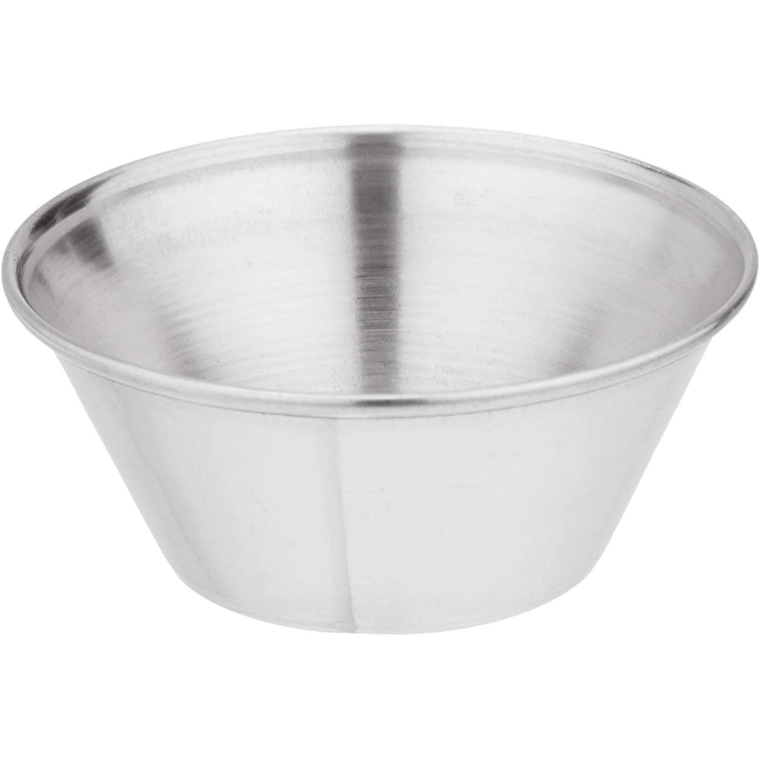 Sauce Cup Stainless Steel (6 Dozen 1-1/2 Oz To Ml  1.5 Oz Dipping Bowls (6  Dozen), 2-3/8" Diameter, Stackable For Restaurants & Cafes Stainless Steel  Sauce Cups