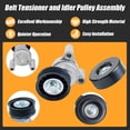 thumbnail image 2 of 2Pcs Belt Tensioner and Idler Pulley Assembly 39083 36299 For Chevrolet Avalanche Silverado 2009-2019 For GMC Yukon 2009-2019 For Cadillac Escalade 2009-2014, 2 of 3