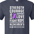 thumbnail image 4 of Inktastic Alzheimer's Awareness Strength Support and Courage T-Shirt, 4 of 5