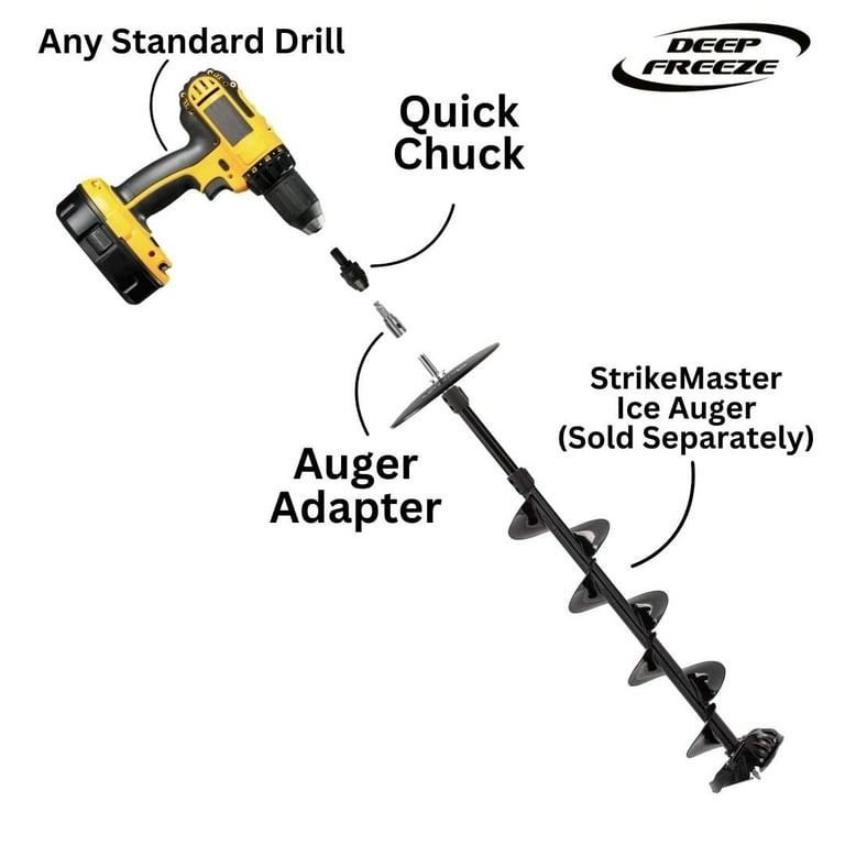 Cordless drill 2024 ice auger