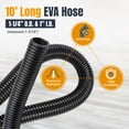thumbnail image 7 of POWERTEC 10ft. Dust Collection Hose Kit with 5 Fittings for Woodworking Power Tools Home and Wet/Dry Shop Vacuums  (70347), 7 of 7