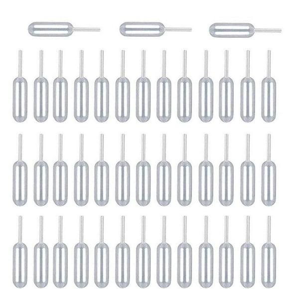 EcoNesxp Pieces Plastic Squeeze Transfer Dropper Dropper Liquid Syringe for Cupcake Strawberry 100 Pieces White