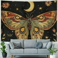 thumbnail image 4 of PRATYUS Gothic Moth Tapestry Sun Moon Star and Florals Witchy Gifts Hanging Tapestry Hippie Wall Decor Blanket for Bedroom Living Room Dorm Home Decoration  Painting, 4 of 6