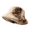 EP68_Coffee, variant on Women and Men Winter Furry Bucket Hat Deer Spotted Pattern Faux Fur Plush Fisherman Cap Thick Warm Wide Brim Fashion Hat for Daily & Outdoor Wear Gray One Size