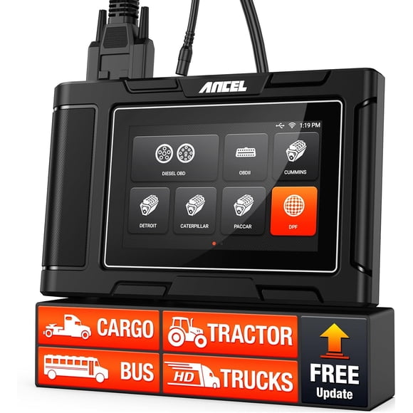 ANCEL HD3400 PRO Heavy Duty Truck Scanner, Full System Diesel Diagnostic Scan Tool Fits for Cummins Detroit Caterpillar Paccar