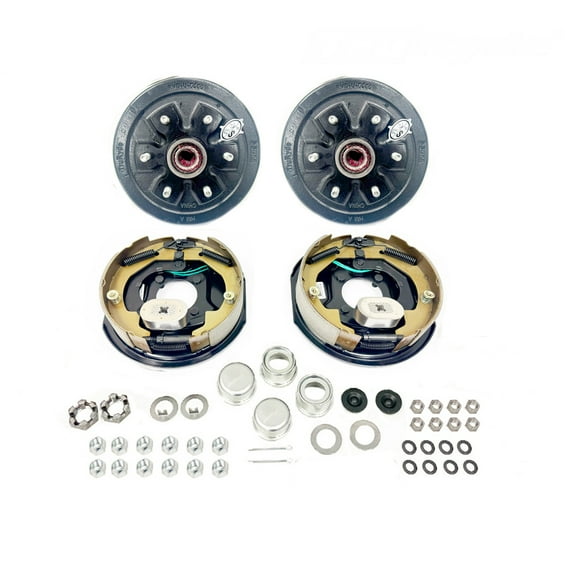 SOUTHWEST WHEEL Pre-Greased 6-5.5" Electric Brake Trailer Axle Brake Kit for 3,500 lbs. Trailer Axles