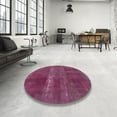 thumbnail image 4 of Ahgly Company Machine Washable Indoor Rectangle Abstract Pink Plum Purple Area Rugs, 4' x 6', 4 of 7