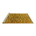 thumbnail image 2 of Ahgly Company Machine Washable Indoor Square Persian Yellow Traditional Area Rugs, 5' Square, 2 of 4