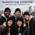 thumbnail image 4 of Yacht & Smith Winter Beanies, Wholesale Bulk Cold Weather Thermal Warm Stretch Skull Cap, Adult Unisex Hat (12 Packs Black), 4 of 7