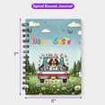 thumbnail image 5 of Happy Easter Brittany Spaniel American Flag Truck Spiral Bound Journal Brittany Dog Lover Gifts Idea 5x7in Spiral Notebook - 03001, 5 of 5