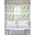 thumbnail image 5 of Sheer Curtains 54 Inches Long 2 Panels, Beach Starfish Tropical Floral Rod Pocket Curtain Voile Draperies, Cartoon Popsicle Watermelon Light Filtering Window Treatment for Living Room Bedroom, 5 of 8