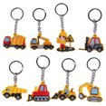 thumbnail image 6 of PTOOTP 12-Pack Excavator Keychains Construction Party Favors for Birthday Decorations and Supplies, 6 of 7