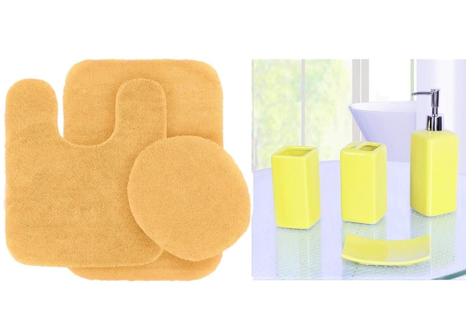 Walmart bath towel hotsell and rug sets
