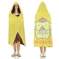 thumbnail image 5 of Pompompurin Hooded Blanket Poncho, Wearable Hooded Blanket Cozy Soft Warm Plush Fleece Blanket for Adult Women Men, 5 of 7