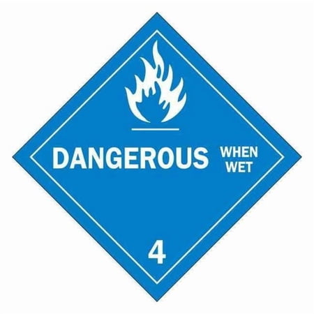 Brady DOT Container Placard,10-3/4" Label W 63448