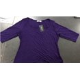 thumbnail image 2 of MAIF Femmes Confortable Décontracté Col Carré Manches 3/4 T-Shirt Coton Tops Pull-Over Fermeture Blouse, 2 of 3