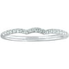 1/10 Carat T.W. Damond Wedding Ring in Sterling Silver