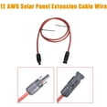 thumbnail image 4 of EPOTOOR A Pair of 12AWG Solar Panel Extension Cable 5 Feet Red and Black Cable Wire Connector, 4 of 6