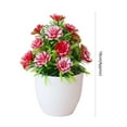 thumbnail image 6 of Grandest Birch 17 Flowers Simulation Bonsai Non-fading Realistic Plastic Balcony Miniature Fake Potted Plants for Office, 6 of 8