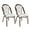 White on White, variant on Bistro Chair PE Rattan Beige on Green Armless (2-Pack)