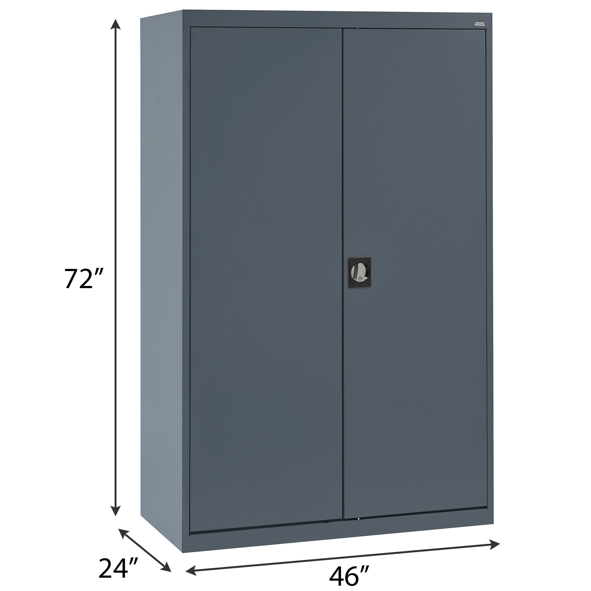 SANDUSKY EACR462472-02 20/22 ga. Steel Combination Cabinets with Adjustable Shelves, 46" W, 72" H, Combination Wardrobe