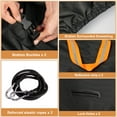 thumbnail image 4 of BLEJOY Bike Cover for Transport 1 Bike on Rear Rack - Heavy Duty 600D Waterproof Outdoor Storage Bicycle Covers, 4 of 6