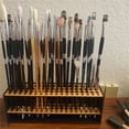 thumbnail image 6 of Vikakiooze Artist Paint Brush Holder,67 Holes Wooden Paint Brush Storage,Paint Brush Holder for Artist,Pens Watercolor Brush Art Organizers Makeup Brush Display Rack for Desk Wall,Keep Clean and Tidy, 6 of 9