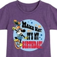 thumbnail image 3 of Disney - Mickey - Make Way It's My Birthday - Youth Girls Short Sleeve Graphic T-Shirt, 3 of 5