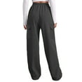 thumbnail image 3 of Sweatpants for Women High Waisted Straight Pants Solid Color Casual Sports Jogging Trousers with Pockets, 3 of 7