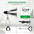 thumbnail image 2 of Simple Deluxe Clamp Lamp Light Socket with 5.5 Inch Aluminum Reflector(No Bulb Included), for Max 60 Watt Lamp with 18/2-Gauge 6 Feet Cord, 1-Pack, 2 of 7