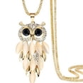 thumbnail image 4 of Women Necklace Exquisite Rhinestone Owl Pendant Vintage Neck Chain Long Sweater Necklace Accessories Fashion Jewelry, 4 of 8