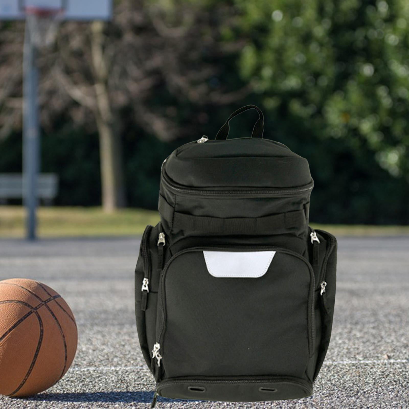 Basketball Soccer Bag Travel Bag with Shoe and Ball Compartment Sport Bag for Purpose Baseball Bag Large Capacity Black