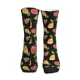 thumbnail image 3 of Crew Socks for Women Men Athletic - Cute Pear Mango Watermelon Pineapple Soft Comfort Breathable Mid-Calf Sole Running Socks Womens Men, 3 of 7