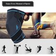 thumbnail image 2 of Woeilo Knee Brace Compression Sleeve with Strap: Knee Support Braces for Women & Men Knee Pain Relief, Knee Sleeves for Arthritis, Running, Basketball, Weightlifting, Workout NavyBlue XLarge, 2 of 5