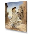 thumbnail image 2 of Designart "Radiance in Arabic Woman's Walk I" Fashion Canvas Wall Art - Glam White Woman Arabic Hallway Wall Art Decor, 2 of 6