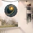 thumbnail image 4 of 3D Metal Hanging Wind Spinners - Spiral Design with Concentric Rings - Unique Garden Wind Chimes for Yard Decor - Surreal Cosmic and Natural Elements, 4 of 6