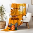 thumbnail image 2 of Flannel Blanket, Halloween Ghost Blanket, Machine Washable Soft Warm Blanket, Office Living Room Sofa Air Conditioner Blanket, Halloween Gift, 2 of 4