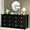 Dark Black, variant on YESHOMY Black Dresser for Bedroom,6 Drawer Dressers, Storage Chest of Drawers for Hallway,Living Room, Entryway