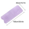 thumbnail image 2 of Extra Long Non- Bath Mat 39.4.7 Inches with 300 Suction Cups Washable Shower Floor Mat for Bathtub Safety Soft Grip for Elderly, 2 of 4