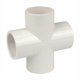 thumbnail image 1 of Conectores para muebles para uso en interiores y exteriores, acabado interior liso, resistente a la corrosión, conector cruzado de 4 vías de PVC de alta calidad, 1 of 1