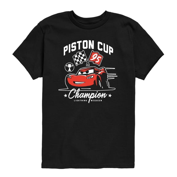 Cars - Piston Cup Champion McQueen - Toddler Boys Short Sleeve Graphic T-Shirt